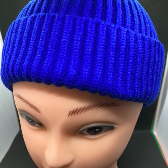Blue Wool Beanie